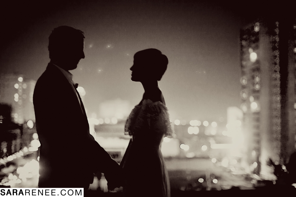 fancy dress, love handholding, sara renee and cityscape
