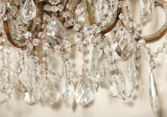 decoration, royal glamour and crystals