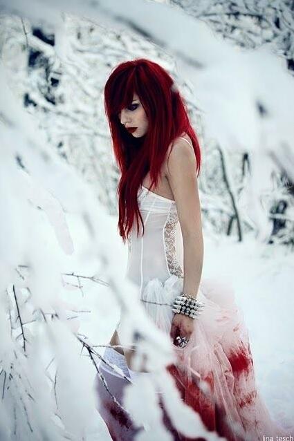 snow, girl and ice