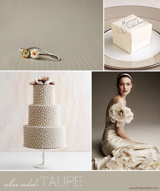 bridal, bride, theme and taupe