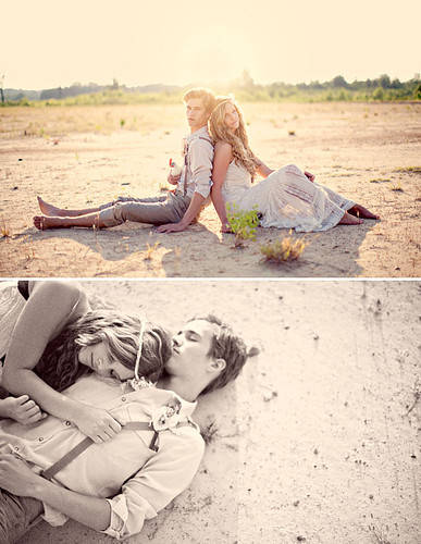 sun, engagement and sand