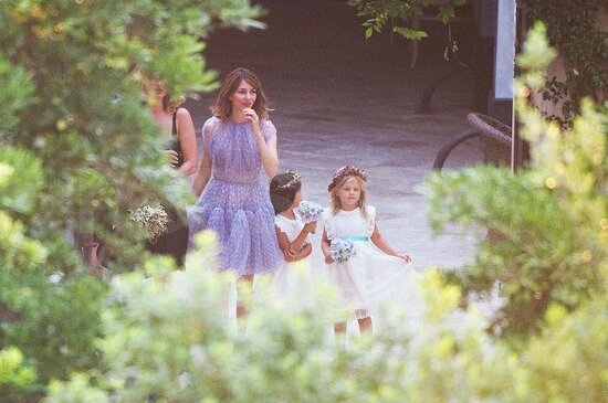 Sofia Coppola, floral and dress