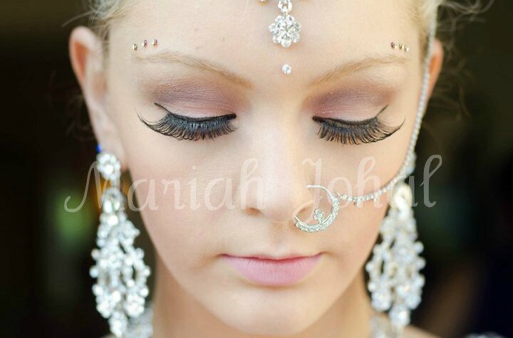 lashes, indian, east indian and blonde