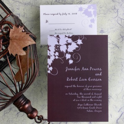 wedding invitations and en