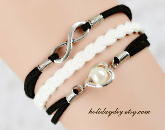 white, black and heart