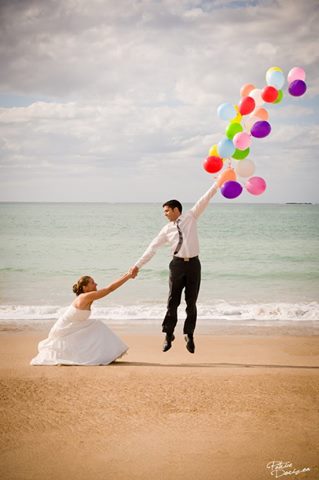 colorful, groom and beach