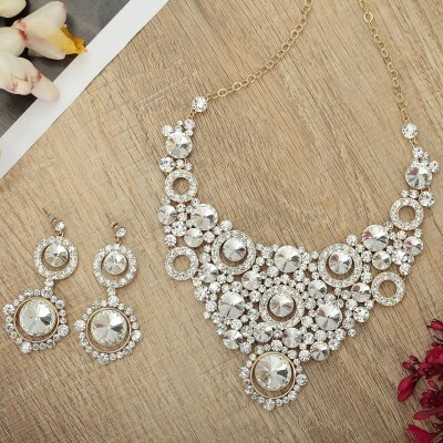 style, girl and bridal jewelry set