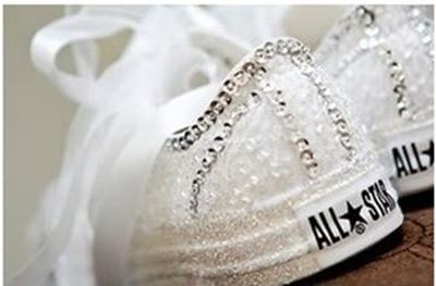 converse, wedding converse and shoes