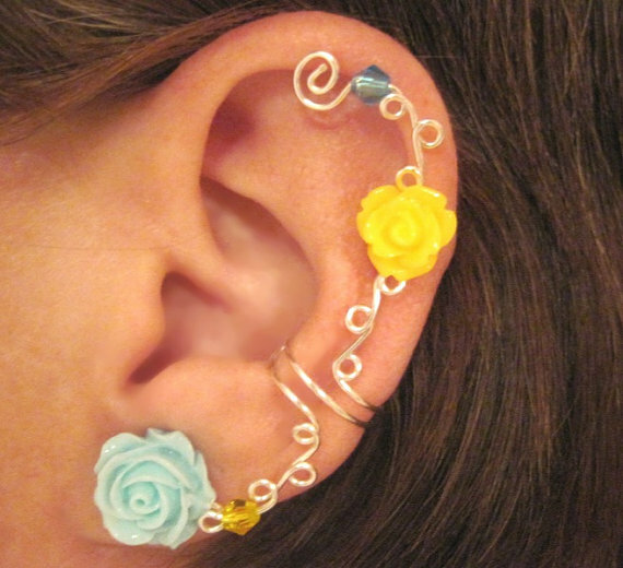 cartilage, jewelry, earcuff and piercing