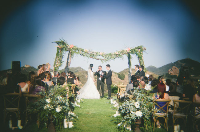 wedding altar, happy and brendon urie