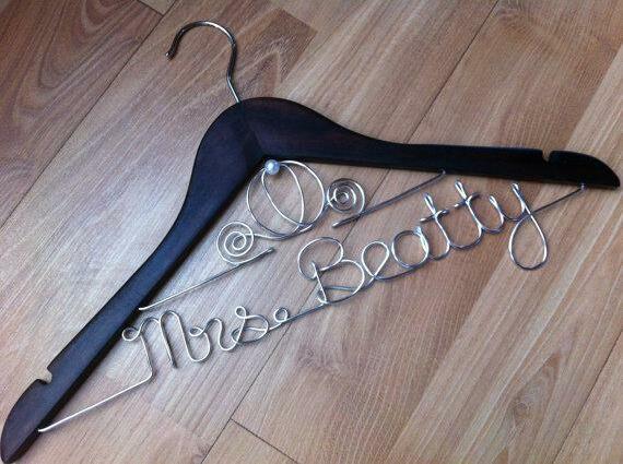 fairytale wedding, custom wedding hangers and princess wedding