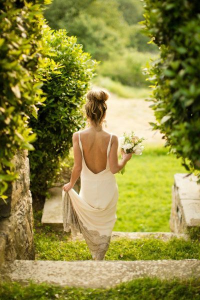 back detail, white and dress