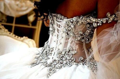 diamonds, wedding dress and tanned