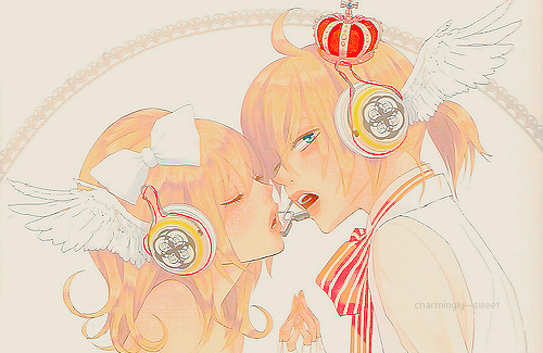 kiss, len and rin