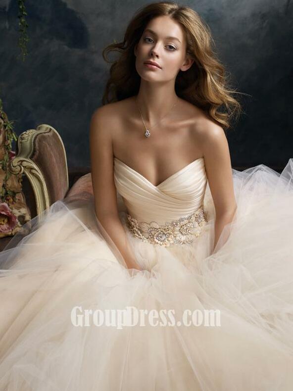 strapless, evening dresses, bride and ball gown