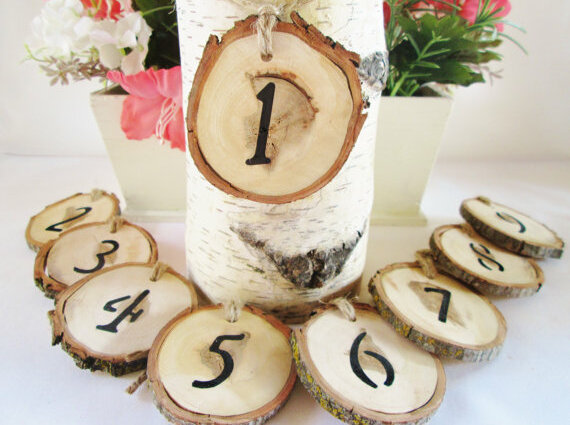 table numbers, wedding decoration and reception decoration