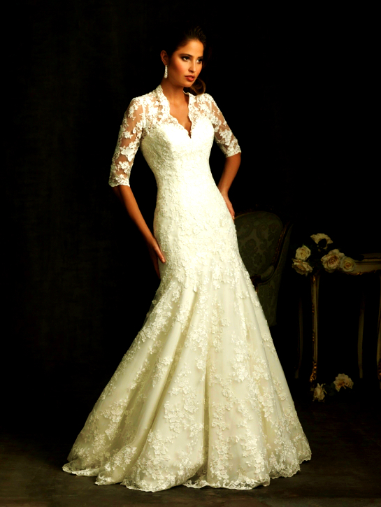 elegant, dress, lace and sweetheart