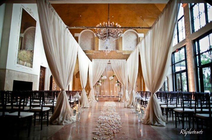 ceremony, beautiful, indoors and decorations