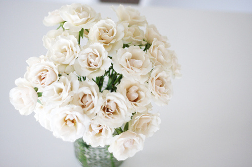 cute, floral and white