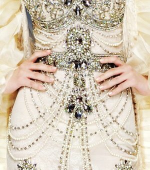 crystal dress, luxury dress and wedding dress