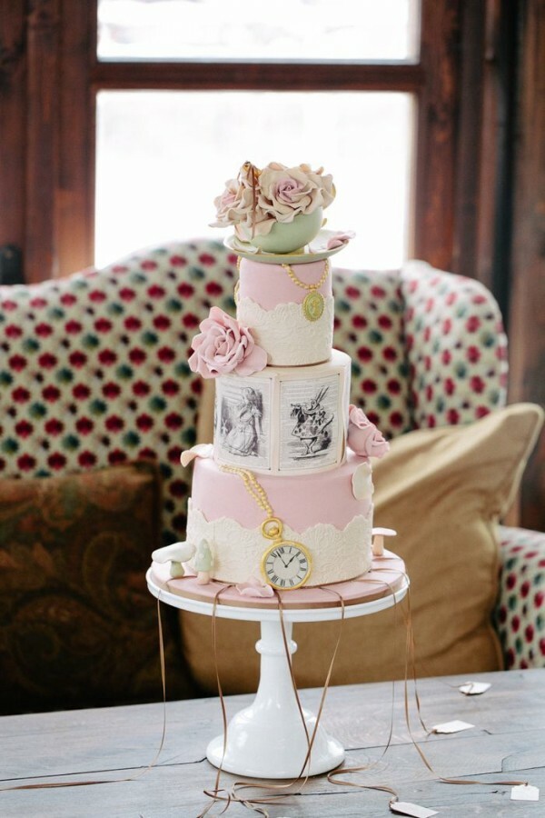wonderland, alice, tier and cake