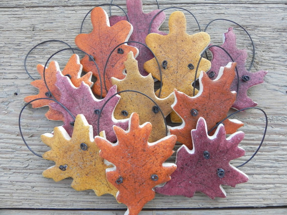 autumn leaves, fall wedding and leaf favors