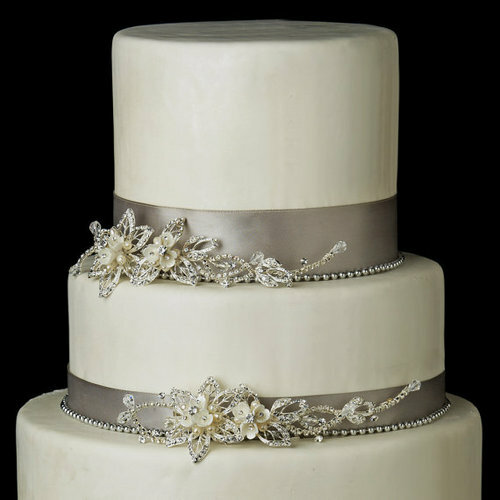 decorations, silver, white and cake
