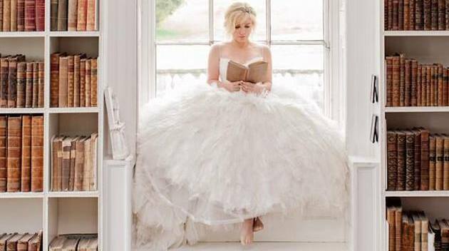 dress, book and read