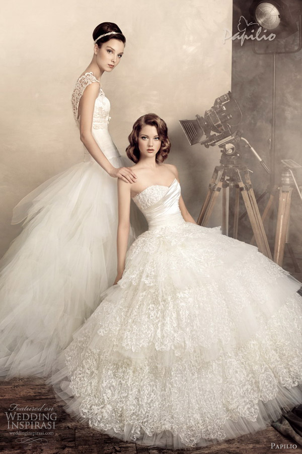 papilio, wedding dress, bridal and vintage