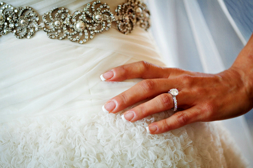 dress, whote and nails
