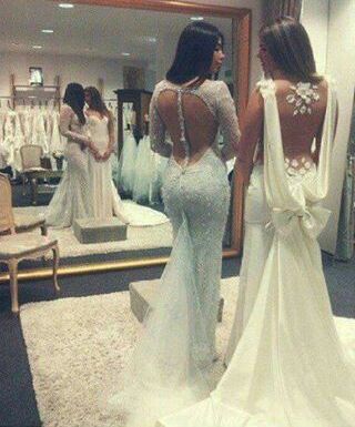 pretty, brunette and long dress