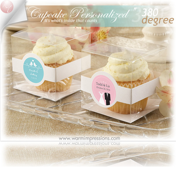 wedding favors, personalized cupcakes, party favors and bridal favors