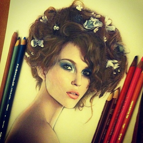 pen, beauty, drawing and model