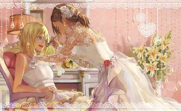 makeup, shingeki no kyojin and dress