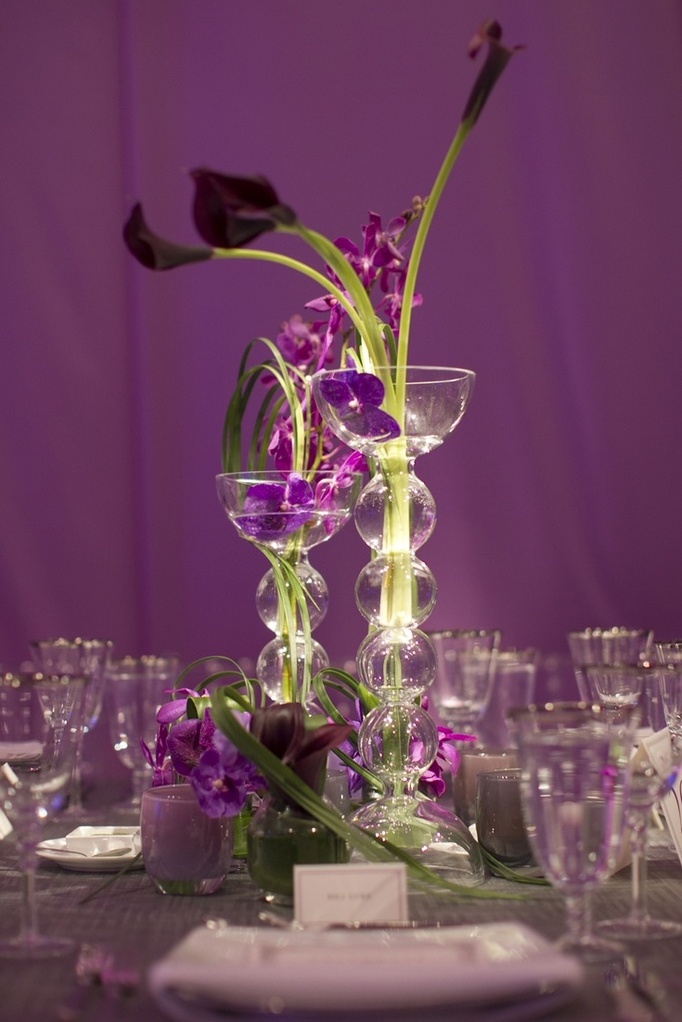 decor, tablescape, purple and deco