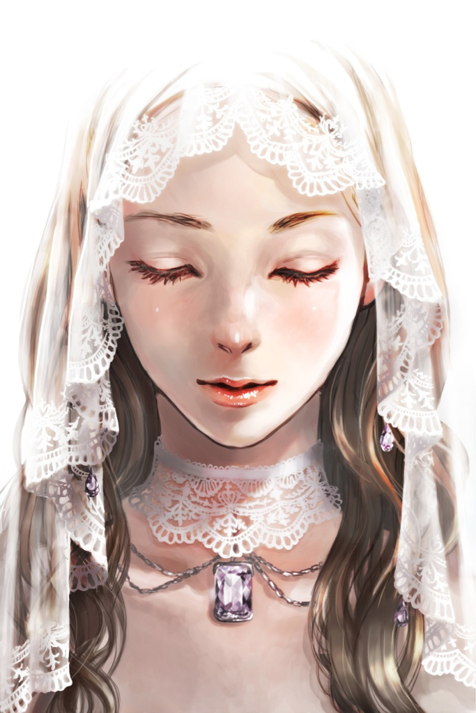 white dress, pure, girl and bride