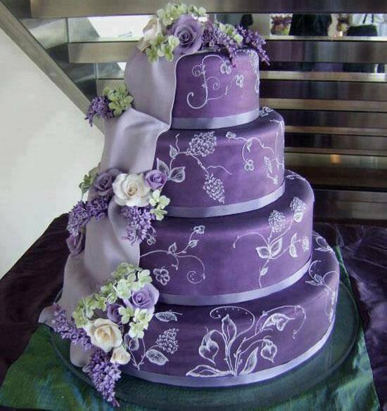 cake and purple
