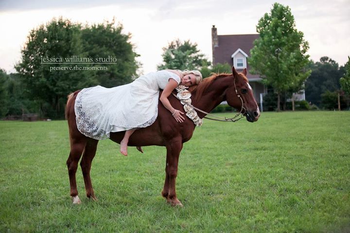 wedding gown, equestrian, western and best friends