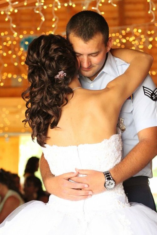 air force, military, dance and bride