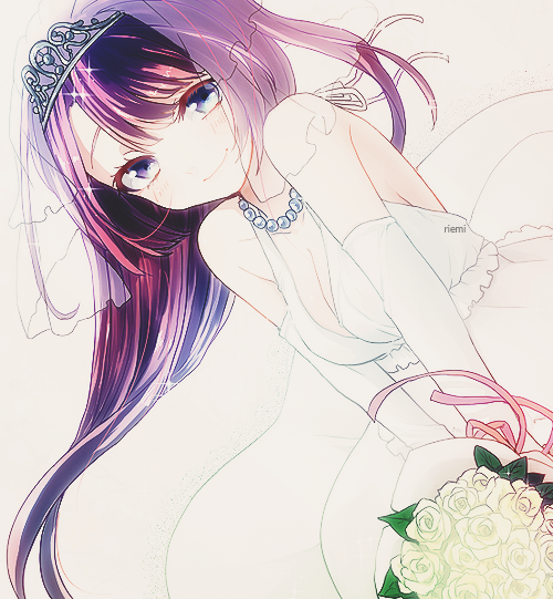 bride, anime girl, pretty and anime bride
