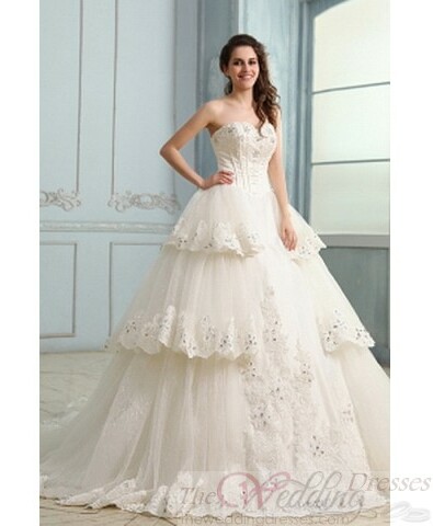 dress, sweetheart and romantic