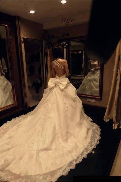 white, wedding dress and her day
