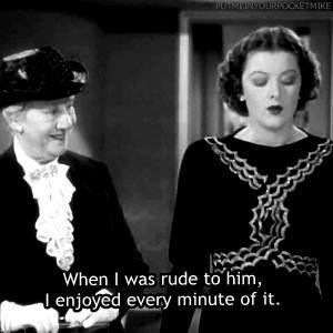 women, rude and love
