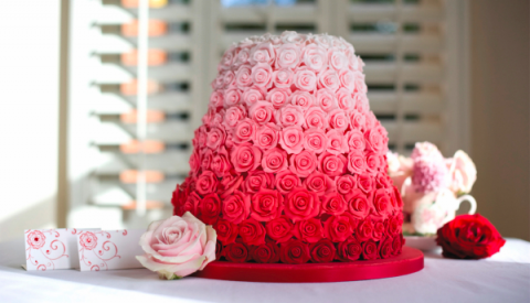 red, sweet and pink