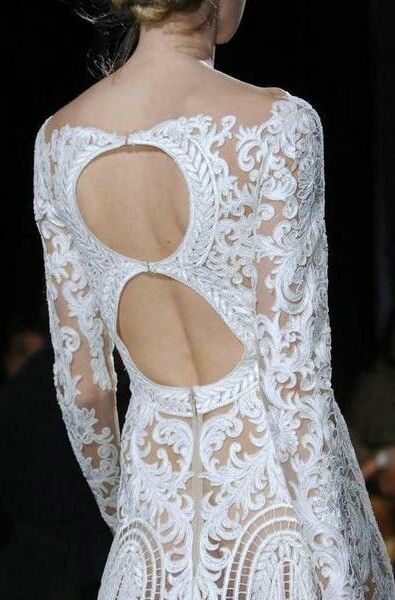 lace, wedding dress and upstyle hair