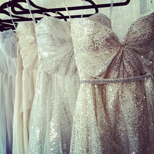 clothes, white, shiny and dress