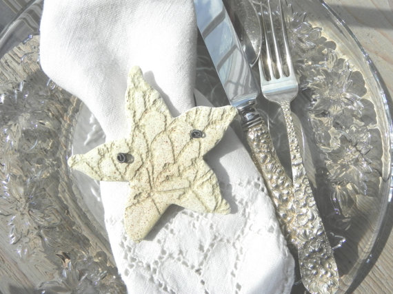 starfish ornaments, beach wedding and nautical wedding favors