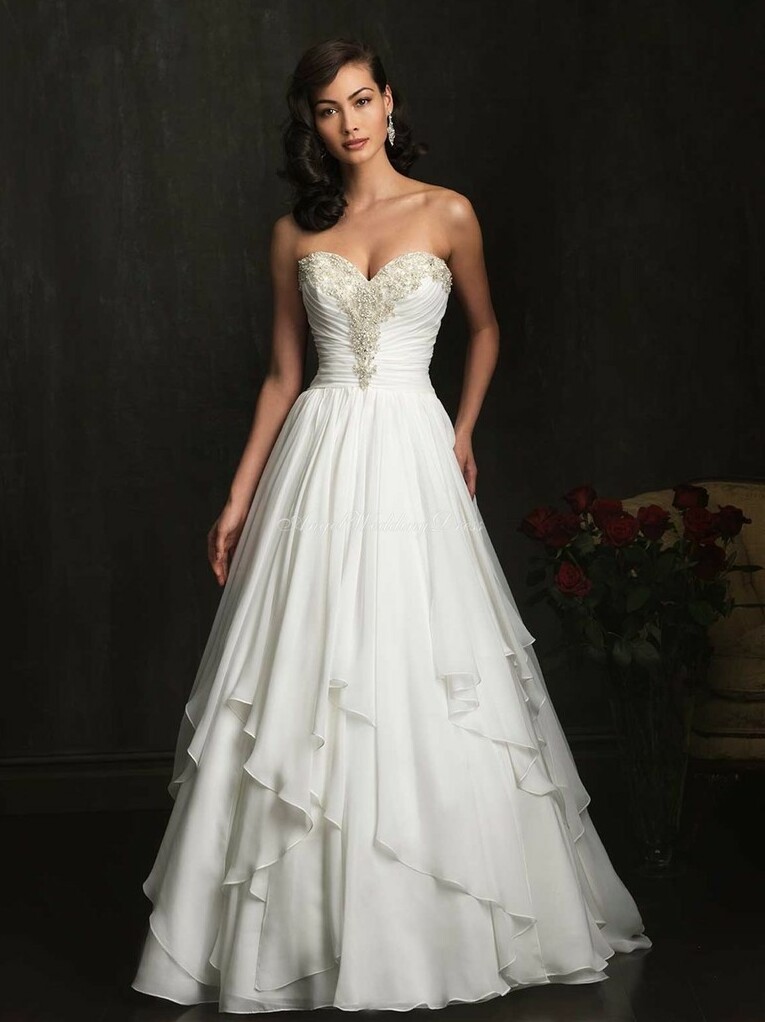 natural waist, sweetheart, beach and chiffon