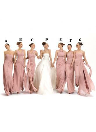 long dress, wedding ceremony and chiffon