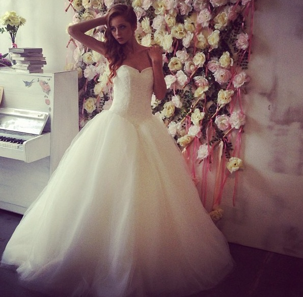 girl, blond, wonderful and tulle